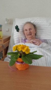 paní Evu kytička potěšila